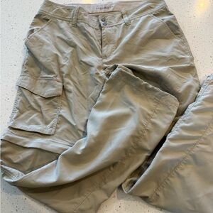Columbia OMNI-SHADE Womens 8 Tan Zipper Knees Sun Protection Pants Hiking Outdoo